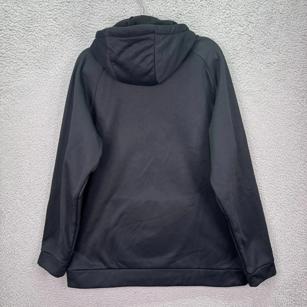 Nike Hoodie Men XL Black GFX 4 Fleece Pullover Hooded Sweatshirt Lounge Big Logo